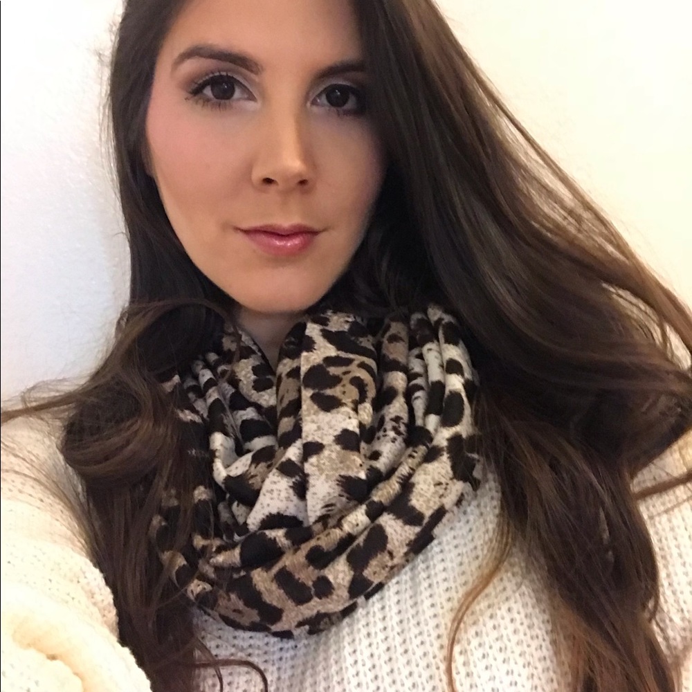 Brown Leopard Infinity Scarf - Picture 8 of 8